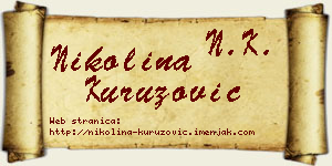 Nikolina Kuruzović vizit kartica